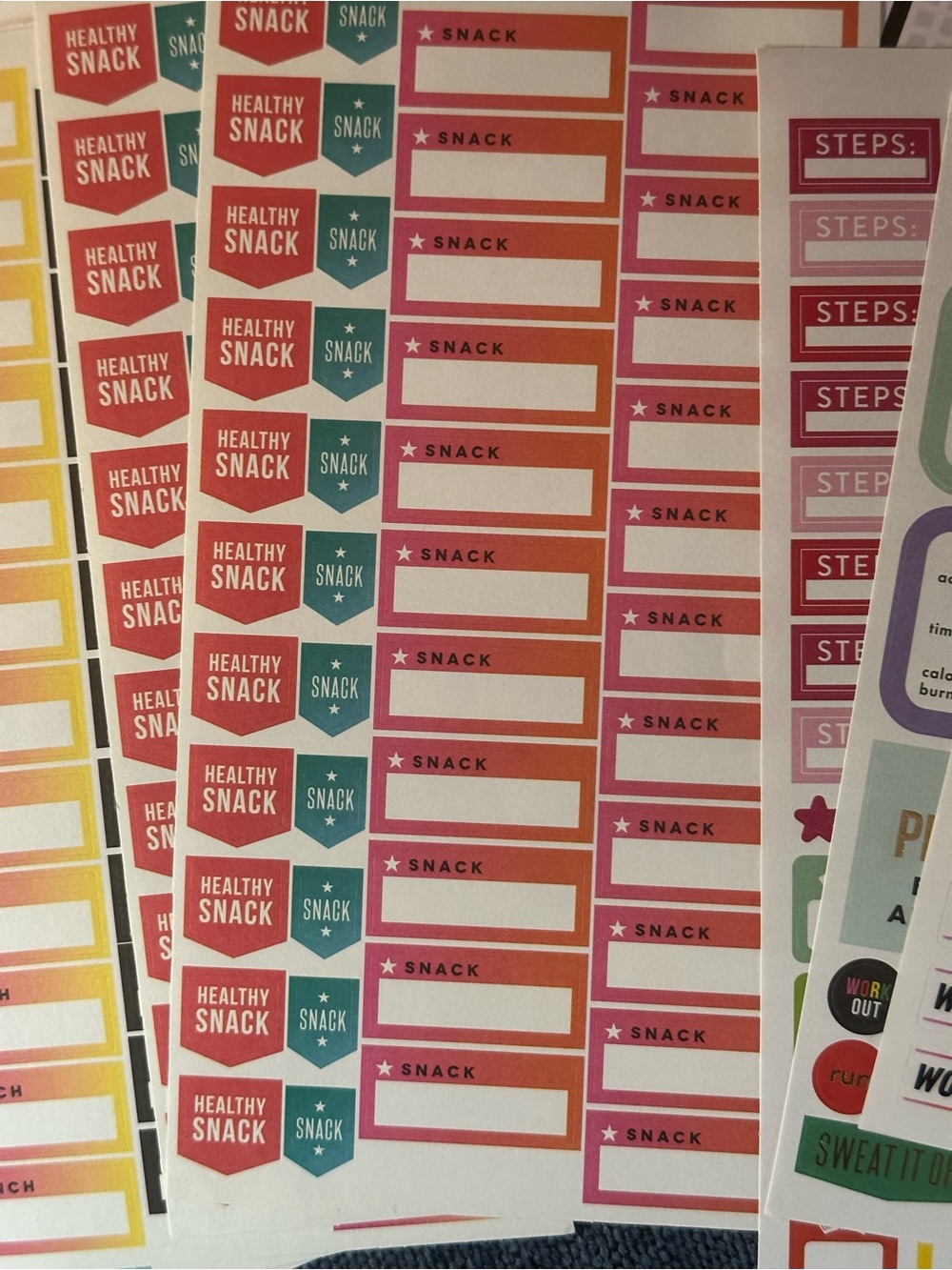 Happy Planner Fitness Sticker Book & 65 Sticker Sheets Bundle - Picture 4 of 8